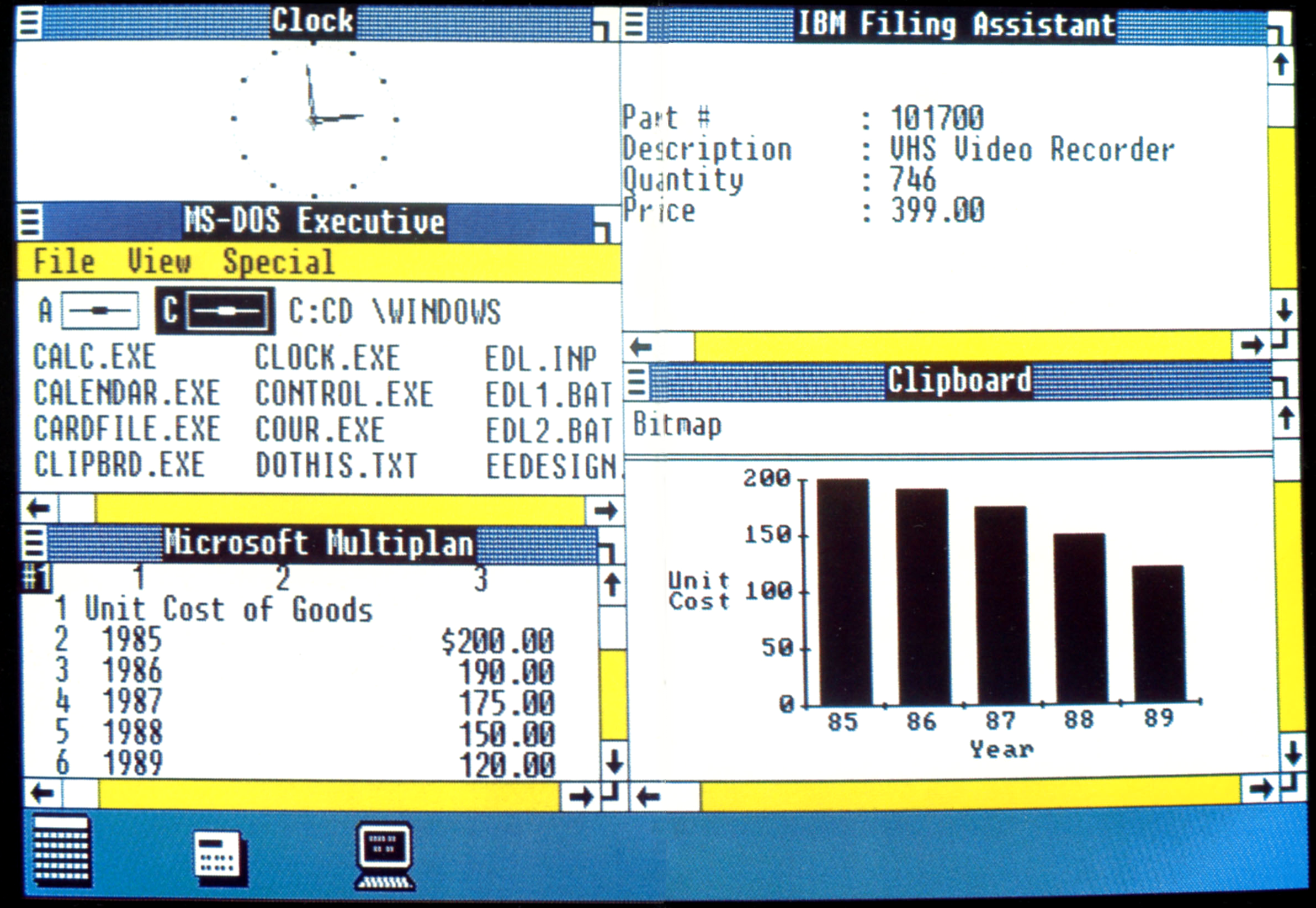 Zrzut ekranu Windows 1.01