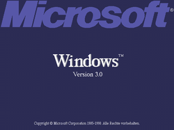 Zrzut ekranu Windows 3.0